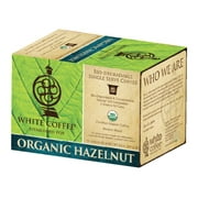 Angle View: White Coffee Organic Single Serve Coffee, Hazelnut, 10 Count