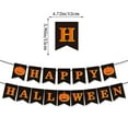 thumbnail image 3 of Party Decoration Pull Flags Set, Happy Pumpkin Ghost Themed Banner With Jack-O'-Lantern Bat Ghost Patterns, Indoor Outdoor Seasonal Home Decor For, 3 of 8