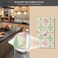 thumbnail image 5 of Yayeee Blank Wall Plate Cover 1-Gang 4.5"x2.7" Home Unused Decorative Outlet, Beige Symmetrical Stars, 5 of 7