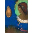thumbnail image 2 of Redon, Odilon 24x32 Black Ornate Wood Framed with Double Matting Museum Art Print Titled - Sita , 2 of 4