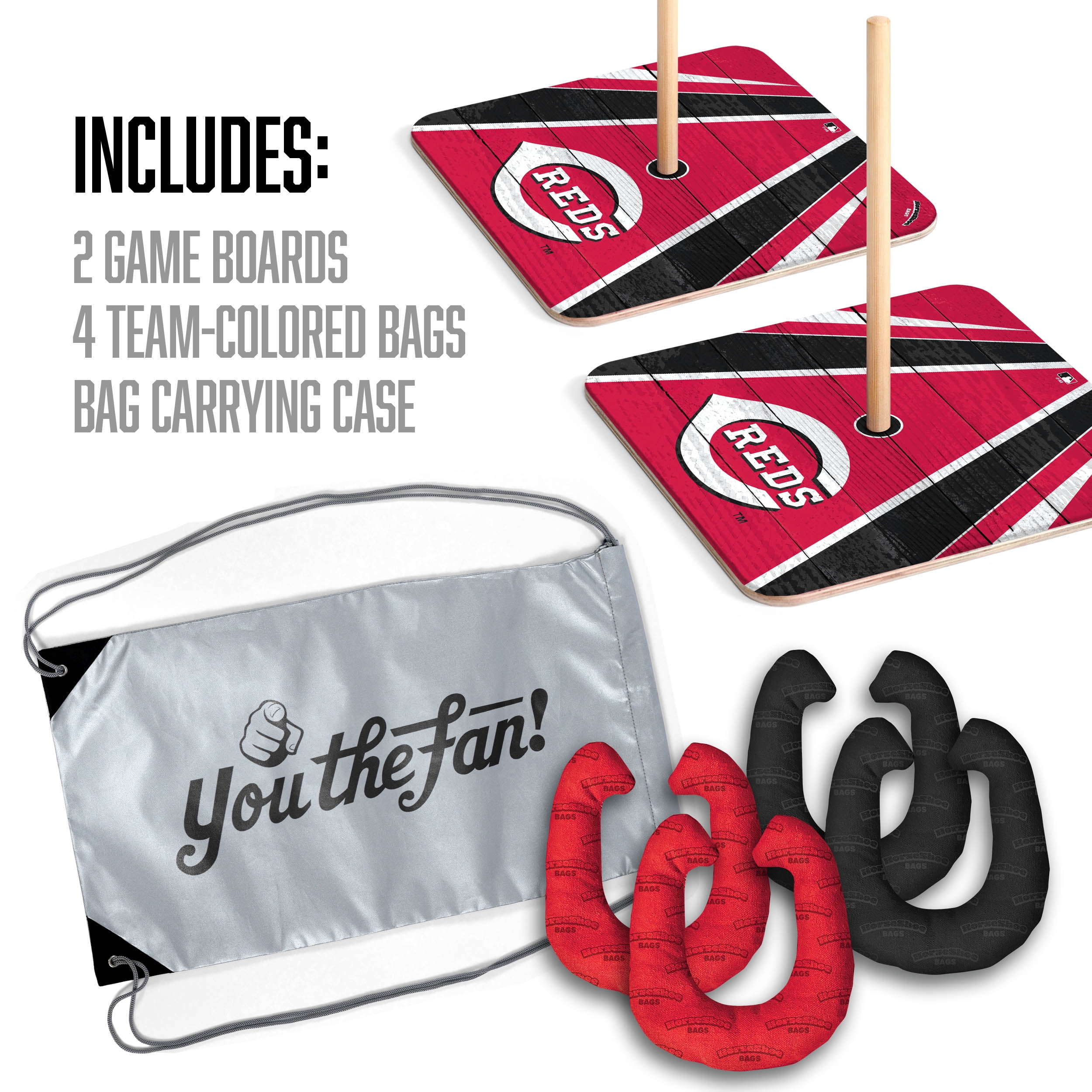 YouTheFan MLB Cincinnati Reds Horseshoe Bags