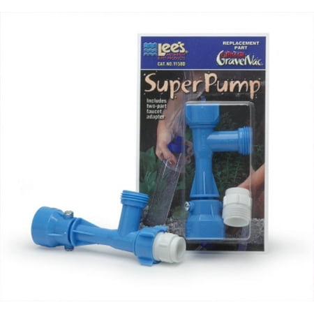 Lee's Super Pump with Faucet Adapter Fits Ultimate GravelVac Kit, Blister Card