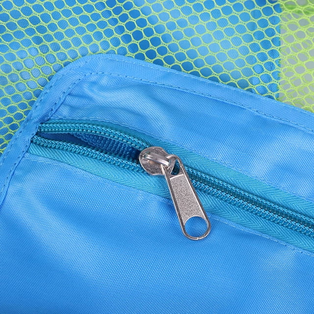 Mochila De Malla Para Playa, Bolsa De Nailon Para Natación, Portátil, Mochila Con Cordón De Malla Para Niños, Bolsa De Almacenamiento De Juguetes Con Forma De Concha Para Playa