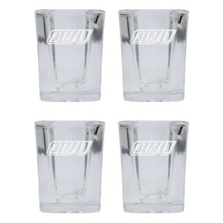 LOUISVILLE CARDINALS SHOTGLASS SQ ETCHED LOGO