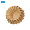 thumbnail image 3 of Uxcell 100Pcs 1-2 Cup Basket Coffee Filters Paper Filter Drip Coffee Makers Universal Disposable Brewing Light Brown 6.1*1.8", 3 of 6
