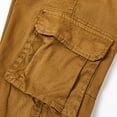 thumbnail image 6 of Wancir Men's Solid Color Multi-pocket Washed Cargo Pants Outdoor Casual Pants, 6 of 7