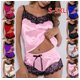 thumbnail image 3 of Pijamas sexuales Sedin Ropa de hogar para mujer Conjunto de pijamas de encaje cómodo de talla grande, 3 of 6