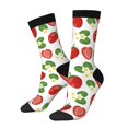 thumbnail image 1 of Fotbe Strawberry Calcetas Largas con Estampado para Hombre y Mujer – Calcetas de Compresión Transpirables y Elásticas, Viajar y Uso Diario Talla 5-11, 1 of 6