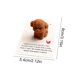 thumbnail image 3 of Regalos En Bolsas De Papel Tarjeta de bolsillo de resina de osito marrón de 1 pieza, tarjeta de regalo decorativa de la serie perrito pequeño con nota de saludo. Rkxzt, 3 of 7