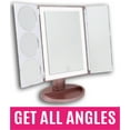 thumbnail image 3 of Love, Ellie Giselle LED Trifold Makeup Mirror, 5X Magnification, Marble Finish, 3 of 8