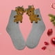 thumbnail image 5 of Calcetines Navideños Para Adultos Con Diseño De Casa De Animales Ganado de las tierras altas, 5 of 9