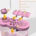 thumbnail image 4 of Máquina Limpieza Pinceles Con Botón Drenaje para Adultos Y Artistas () Rosa, 4 of 9