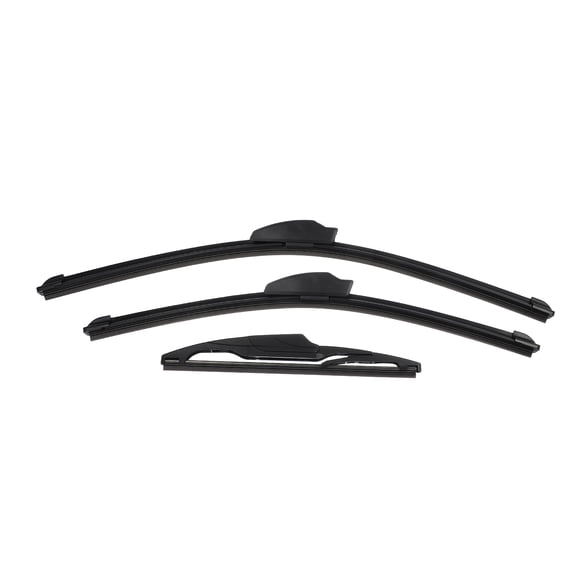 Unique Bargains 3 Pcs Front Rear Windscreen Wiper Blades Set for Suzuki Swift Hatchback MK2 MK3 2004-2017
