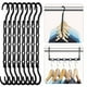 thumbnail image 1 of Organizadores de armario House DAY Magic Hangers, paquete de 8 unidades, color negro, 1 of 8