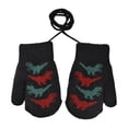 thumbnail image 2 of Double Layer Fleece Lined Thermal Winter For Kids With Cute Dinosaur Knit Design, 2 of 4
