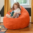 thumbnail image 3 of Jaxx Cocoon 4 Foot Bean Bag Chair and Crash Pad, Mandarin, 3 of 7