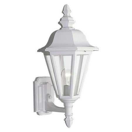 Sea Gull Brentwood Outdoor Wall Lantern - 19.75H in. White