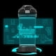 thumbnail image 4 of Botella de agua YuanDian Light Up Kids de 420 ml con diseño de tren 3D, 4 of 9