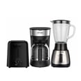 thumbnail image 1 of Combo de Electrodomésticos Atvio Home Licuadora, Tostador y  Cafetera Negro con Plata, 1 of 4