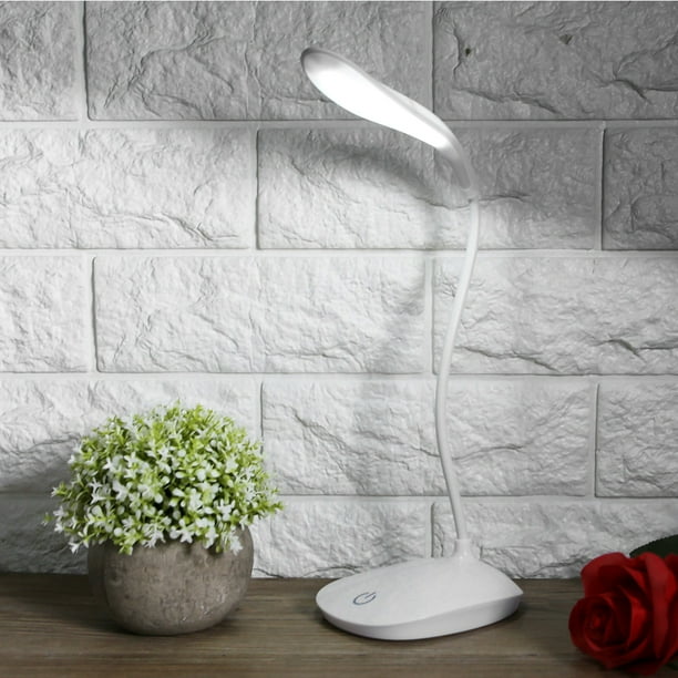 Lámpara de escritorio, USB, cuello flexible, LED, carga USB, luz de mesa, lámpara de mesa, estándares líderes en la industria Jadeshay A
