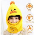 thumbnail image 3 of 1 pcs Duck 4-12 years for children Balaclava Fleece Thick Warm in Win, kids balaclava, 3 of 4
