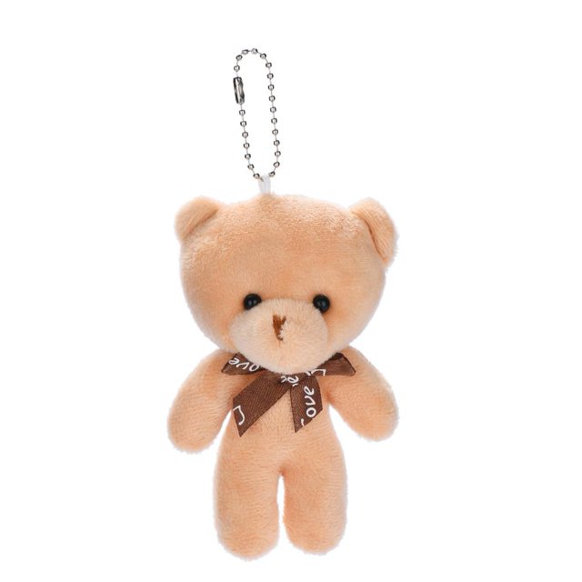 Muñeco Oso Con Lazo Dibujos Animados Bricolaje Regalos San Valentín Peluche Colgantes (marrón)
