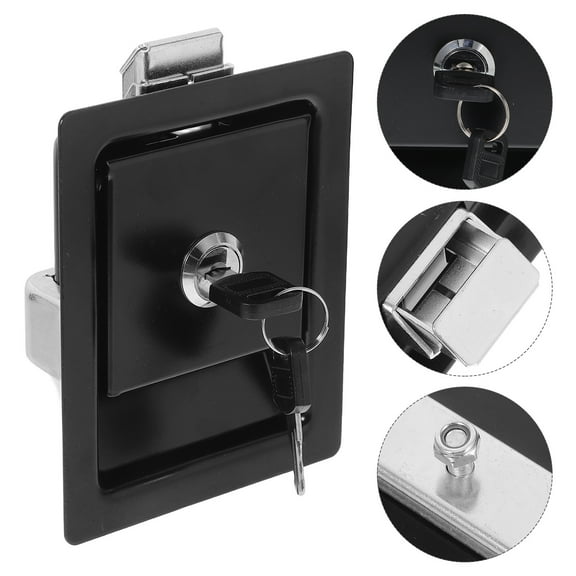 OUNONA Truck Tool Box Latch Stainless Steel Trailer Toolbox Handle Latch With Lock And Keys Paddle Locks For Truck Rv Trailer Utv Campers