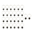 thumbnail image 3 of 26Pcs Glass Drink Markers Tags Black, 3 of 9