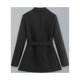 thumbnail image 4 of Blazer para mujer abrigo informal holgado con cuello en V profundo traje diario, 4 of 9