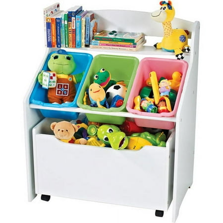 Tot Tutors 3-Tier Storage Unit with Rollout Toy Box