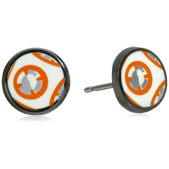 Star Wars Jewelry Unisex Episode 7 BB-8 Droid Stainless Steel Stud Earrings (SALES1SWMD)