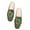Green, variant on Womens Mules Casual Flats for Women Square Toe Backless Slip on Dress Shoes Walking Loafers