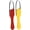 Red & Yellow, variant on Hand Weeder Tool 2PCS 9.5x2.2 Loop Weed Puller Tool Labor-Saving Garden Weeder with Non Slip Handle Portable Weeding Tool Hand Weeder Weed Puller Tool Loop Hoe Garden Weeder (Red and Yellow)