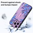 thumbnail image 3 of Gukalong Funda Para Teléfono Para Iphone 16 Pro Max 6.9 Pulgadas Lavanda Púrpura Flores Florales Cubierta Delgada Del Teléfono Con Soporte De Correa Resistente A Prueba De Golpes Funda Protectora Anti, 3 of 5