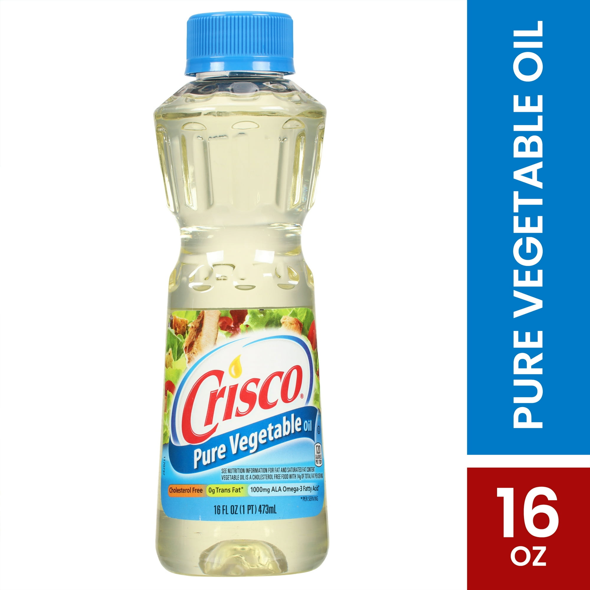 Crisco Pure Vegetable Oil, Cooking Oil, 16 fl oz