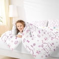thumbnail image 4 of Feelyou Child Kawaii Bear Queen Comforter Set, Flower Floral Plant Bedding Sets, Cute Cartoon Animal Theme Reversible Bedding Comforter Set, Super Cozy Room Decor, 3-Piece, 4 of 8