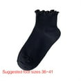 thumbnail image 3 of Milue 3pairs/pack Cotton Women Socks Summer Sweat Absorption Soft Middle Tube Sock, 3 of 21