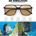 thumbnail image 6 of Fozono Square Aviator Sunglasses for Women Men, Retro Trendy Shades with UV Protection, 6 of 6