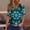 Green, variant on ATENAR Womens Shirts Short Sleeve Casual Shirts for Women V Neck Tee White 2XL