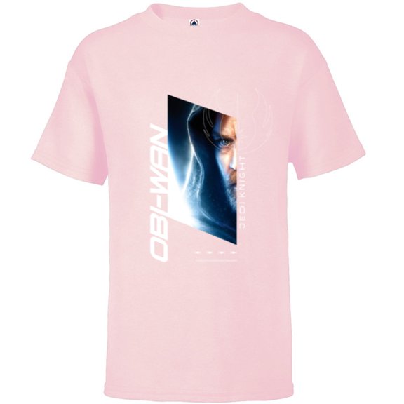 Star Wars Obi-Wan Kenobi Jedi Knight - Short Sleeve T-Shirt for Kids - Customized-Soft Pink
