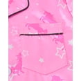 thumbnail image 4 of Kids Girls Pajama Set Silky PJS Button-Down Sleepwear Nightwear Loungewear Clothes Set Gift, 4 of 7