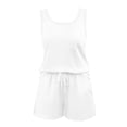 thumbnail image 5 of Matching Sets Women Clothing Casual Crew Neck Sleeveless Tank Top and Shorts with Pocket Summer 2 Piece Travel Outfits, 5 of 7