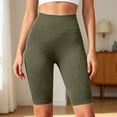 thumbnail image 6 of Kingdiese Womens Seamless Yoga Shorts Control High Waist Fitness Shorts Lifting Workout Bottoms Yoga Shorts Women Long, Size XXL, 6 of 8
