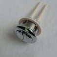 thumbnail image 1 of Allume Toilet Dual Push Flush Round Head Button Water Valve Double Crescent Shape 2 Rods 38mm, 1 of 14