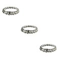 thumbnail image 4 of Thinsony Distinctive Gothic Punk Dragon Scale Bangle 48 inches Cool and Contemporary Steel 7.48 Inch 3Set, 4 of 6