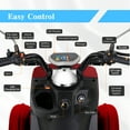 thumbnail image 6 of QEEKA Heavy-Duty 4 Wheel Mobility Scooter, 500 Lbs Capacity, 3-Speed Control, 35-40 Miles Long Range Battery, 20° Climbing, Remote Key, Red for Seniors & Adults Travel, 6 of 13