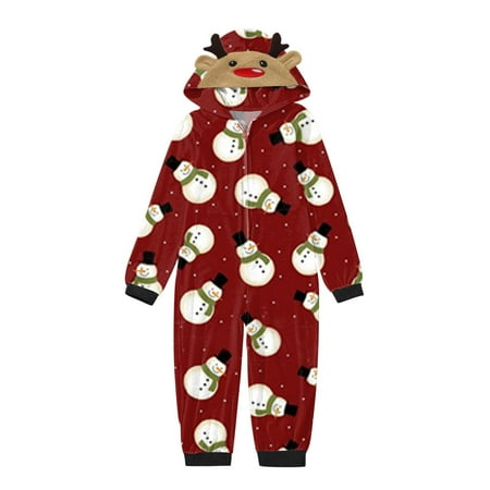 

YUEJUIR Christmas Family Jumpsuit Pajamas Matching Sets Deer Onesies Jumpsuits Kids Adults Women Men Pjs Sleepwear Homewear Christmas Holiday Pajamas (Kids 12T)