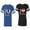 Men Royal / Women Black, variant on I Love My Husband Wife Matching Couple Cotton Jerseys (Men Royal / Women Black) (Men S / Women S)