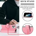 thumbnail image 4 of Funda con tapa estilo vintage para iPhone 13 Pro Max, ranura para múltiples tarjetas, protección total, estilo retro, material PU+TPU, 4 of 5