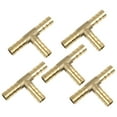 thumbnail image 1 of Adaptador De Conector En T De 3 Vías Adaptador De Manguera De Latón 8mm Para Tubo De Aire Gas 5Pcs, 1 of 1
